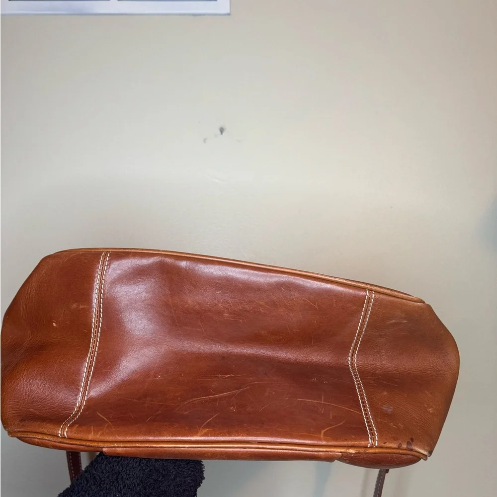 Mulholland Brown Leather Satchel‎ Crossbody Messenger Bag